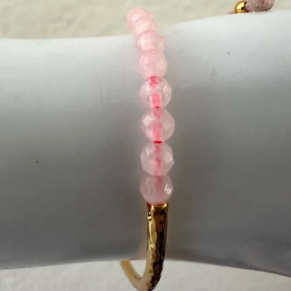 Gorjana Love Rose Quartz Power Gemstone Bracelet